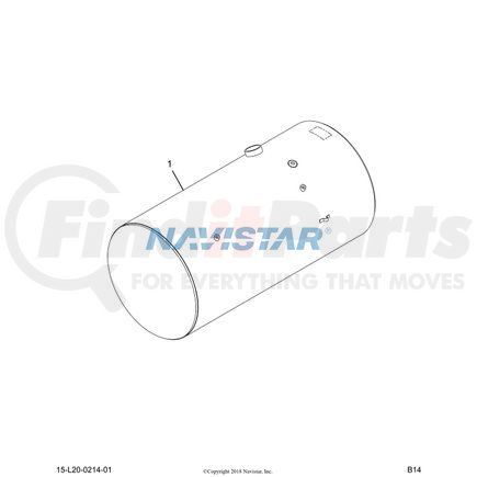 Navistar 2512592C91 Fuel Tank