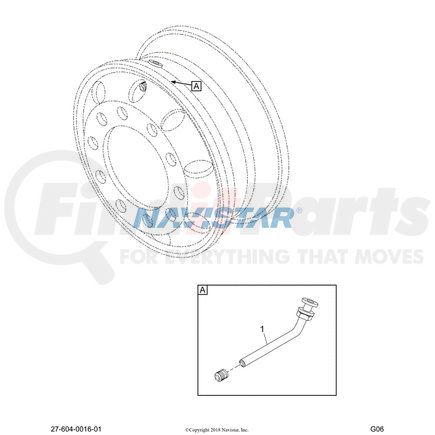 Navistar 2591754C91 Tire Valve Stem