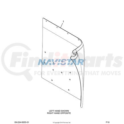 Navistar 3588954C4 Mud Guard