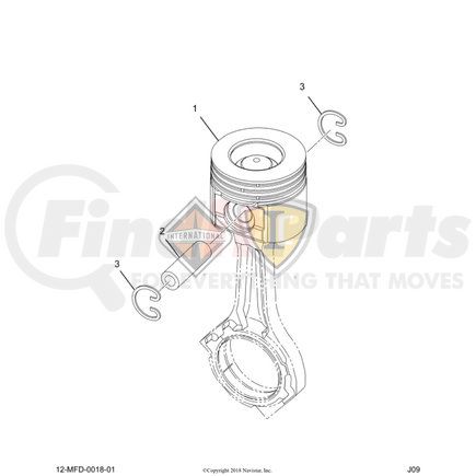 Navistar 7092373C92 Engine Piston Kit