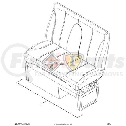 Navistar 2509987C91 Seat Back Cushion