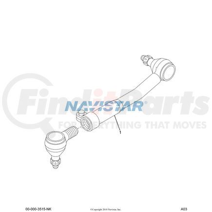 Navistar 492709C91 Steering Tie Rod End Clamp Assembly