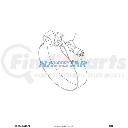 Navistar ECA50BF Exhaust Clamp