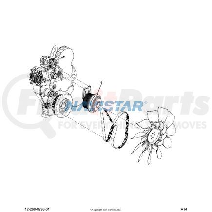 Navistar HOR994349 Radiator and Engine Cooling Fan Kit