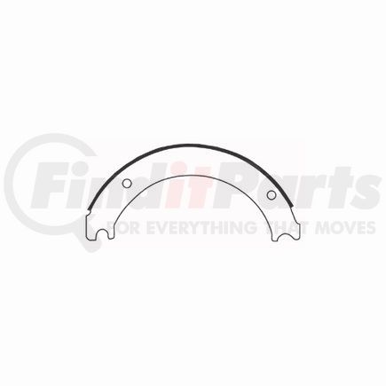 Haldex GR4693DR Drum Brake Shoe and Lining Assembly - Front, Relined, 1 Brake Shoe, without Hardware, for use with Dana Applications