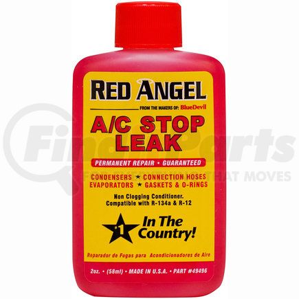 Blue Devil Head Gasket Repair 49496 Red Angel A/C Stop Leak - 2 Oz.