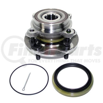 Dura Drums and Rotors 29594447 Wheel Bearing and Hub Assembly - Front, for 08-19 Toyota Sequoia/07-17 Toyota Tundra