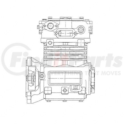 Detroit Diesel DDE-R23505235 Air Brake Compressor