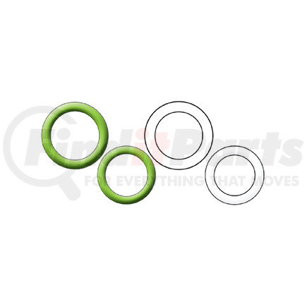 Omega Environmental Technologies MT1066 R134A SERVICE COUPLER O-RING & WASHER REPAIR KIT