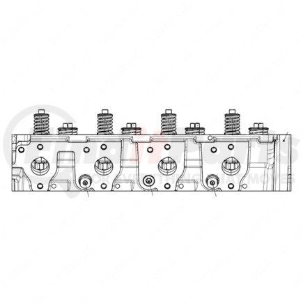 Detroit Diesel EA9040103921 Engine Cylinder Head - ME900 Engine, 4.3L