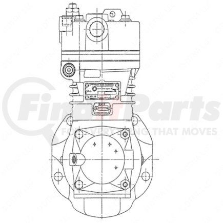 Detroit Diesel R23524143 Air Brake Compressor