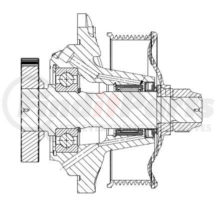 Detroit Diesel R23531062 Accessory Drive Belt Pulley - High Torque Gear, Series 60 Engine, 14L, DDECVI, EPA07