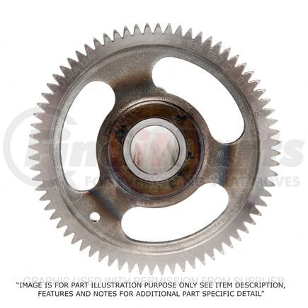 Detroit Diesel DDE-RA4600500601 Engine Timing Camshaft Gear - 6-Bolt, OM457 Engine