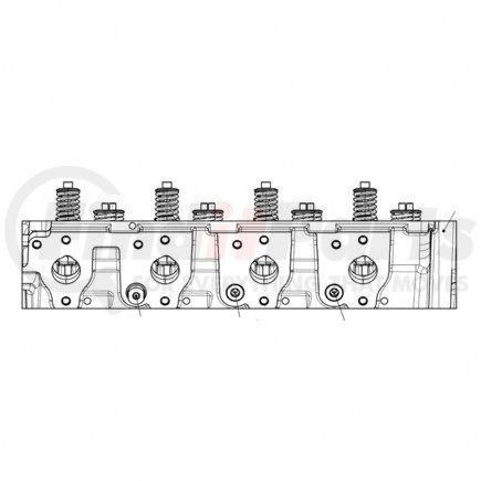 Detroit Diesel RA9040103921 Engine Cylinder Head - with Valve, OM904 Engine, EURO 3
