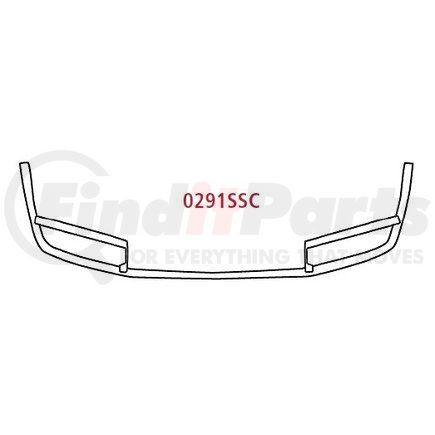 Hendrickson 0291SSC Bumper - Aero Clad, 14 .5 Set Back