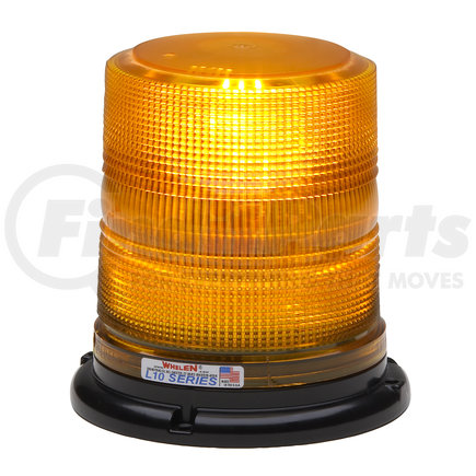Whelen Engineering L10HAP Super-LED Beacon, SAE Class 1, High Dome, Permanent (Amber)