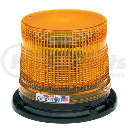 Whelen Engineering L10LAP Super-LED Beacon, SAE Class 1, Low Dome, Permanent (Amber)