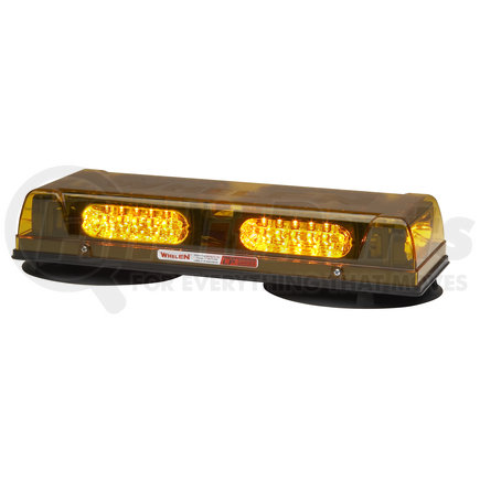 Whelen Engineering R2LPVA Mini Lightbar, Linear Super-LED, Magnetic/suction (Amber)