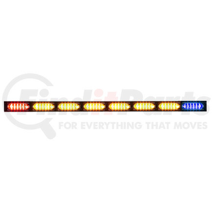 Whelen Engineering TANF85 Six Lamp Linear-LED® Traffic Advisor™ with Two End Flashing Super-LED®s, Amber, 45.12" Long