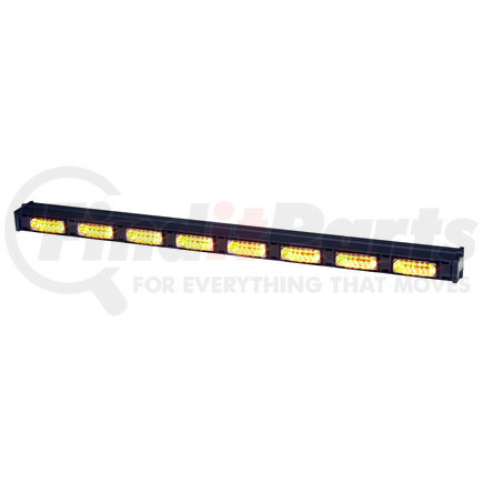 Whelen Engineering TAZ86 Eight Lamp, Six Lamp LINZ6™ Super-LED® Traffic Advisor™ with Two End Flashing Super-LEDs, Amber, 30.36" Long