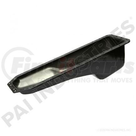 PAI 441170 Engine Oil Pan - Steel; Black; Fits International DT466 Engines.