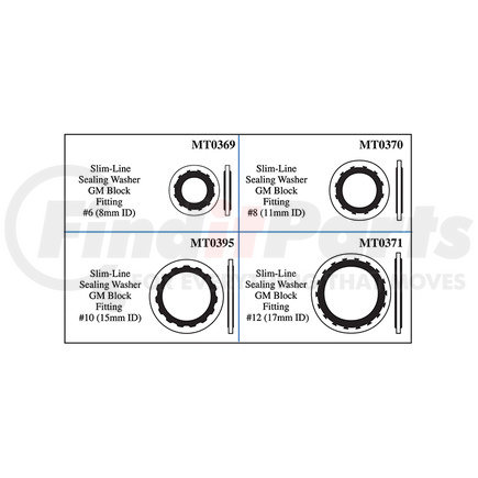 Omega Environmental Technologies MT9587 A/C Compressor Sealing Washer Kit