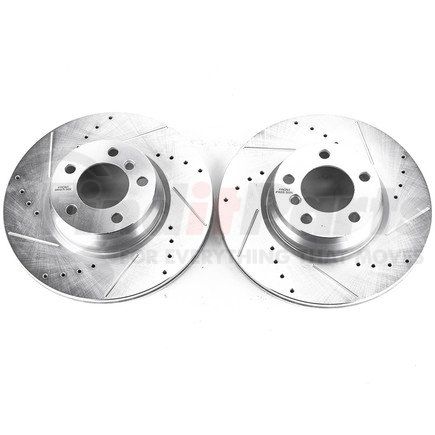 PowerStop Brakes EBR1445XPR Evolution® Disc Brake Rotor - Performance, Drilled, Slotted and Plated