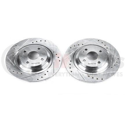 PowerStop Brakes JBR951XPR Evolution® Disc Brake Rotor - Performance, Drilled, Slotted and Plated
