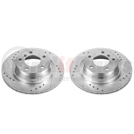 PowerStop Brakes EBR1403XPR Evolution® Disc Brake Rotor - Performance, Drilled, Slotted and Plated