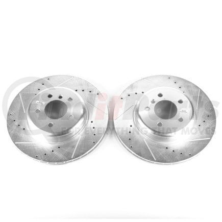 PowerStop Brakes EBR1237XPR Evolution® Disc Brake Rotor - Performance, Drilled, Slotted and Plated