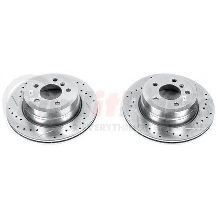 PowerStop Brakes EBR1031XPR Evolution® Disc Brake Rotor - Performance, Drilled, Slotted and Plated