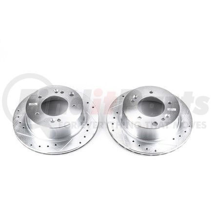 PowerStop Brakes JBR1513XPR Evolution® Disc Brake Rotor - Performance, Drilled, Slotted and Plated