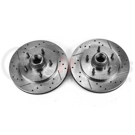 PowerStop Brakes AR8563XPR Evolution® Disc Brake Rotor - Performance, Drilled and Slotted