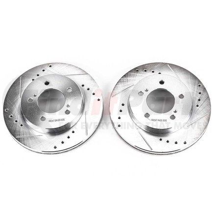 PowerStop Brakes AR8532XPR Evolution® Disc Brake Rotor - Performance, Drilled, Slotted and Plated