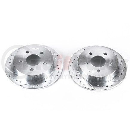 PowerStop Brakes AR8258XPR Evolution® Disc Brake Rotor - Performance, Drilled, Slotted and Plated