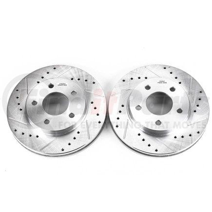 PowerStop Brakes AR8268XPR Evolution® Disc Brake Rotor - Performance, Drilled, Slotted and Plated