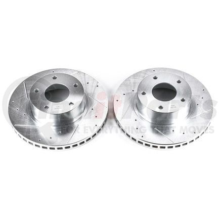 PowerStop Brakes AR8282XPR Evolution® Disc Brake Rotor - Performance, Drilled, Slotted and Plated