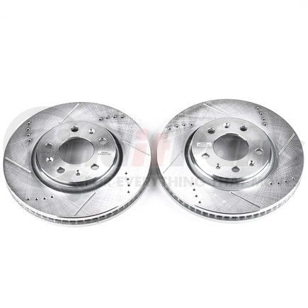 PowerStop Brakes AR82103XPR Evolution® Disc Brake Rotor - Performance, Drilled, Slotted and Plated