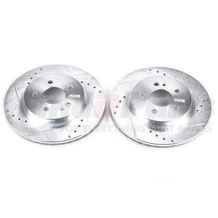 PowerStop Brakes EBR626XPR Evolution® Disc Brake Rotor - Performance, Drilled, Slotted and Plated