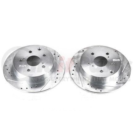 PowerStop Brakes JBR1363XPR Evolution® Disc Brake Rotor - Performance, Drilled, Slotted and Plated