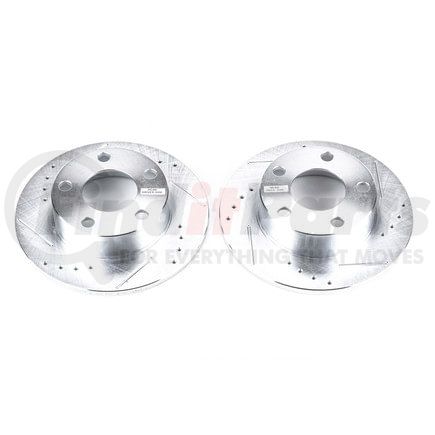 PowerStop Brakes EBR619XPR Evolution® Disc Brake Rotor - Performance, Drilled, Slotted and Plated