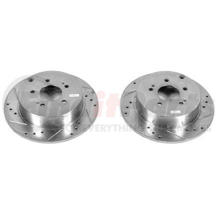 PowerStop Brakes JBR1123XPR Evolution® Disc Brake Rotor - Performance, Drilled, Slotted and Plated