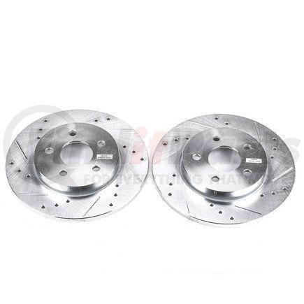 PowerStop Brakes EBR817XPR Evolution® Disc Brake Rotor - Performance, Drilled, Slotted and Plated