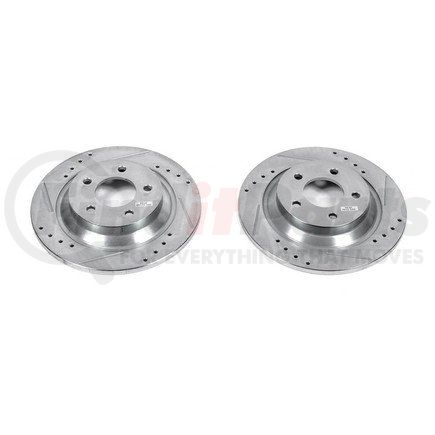 PowerStop Brakes JBR1356XPR Evolution® Disc Brake Rotor - Performance, Drilled, Slotted and Plated