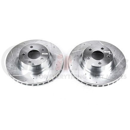 PowerStop Brakes EBR860XPR Evolution® Disc Brake Rotor - Performance, Drilled, Slotted and Plated