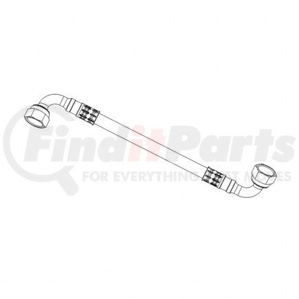 Turbocharger Coolant Supply and Return Line Assembly