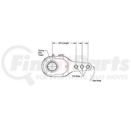 Navistar 1677248C1 Air Brake Manual Slack Adjuster