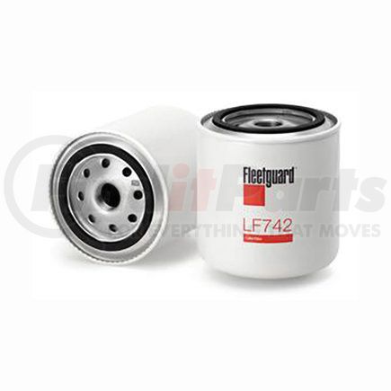 Fleetguard LF742 Engine Oil Filter - 4.16 in. Height, 3.67 in. (Largest OD)