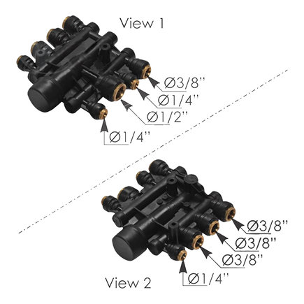 Air Brake Manifold Control Valve
