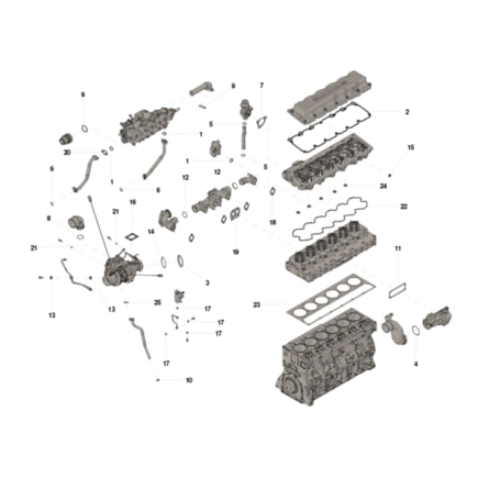 Ford C800 Engine Gasket Set